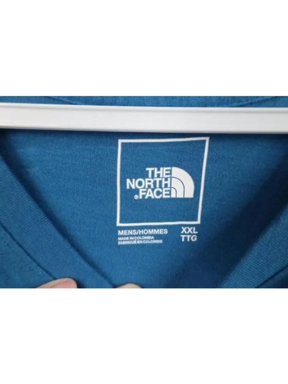 The North Face Mens Size 2XL XXL Faded Knit Short Sleeve Henley T-Shirt Blue